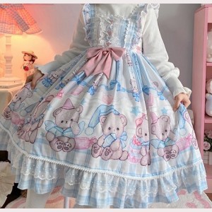 Sleepy Bear Lolita Style Dress JSK (WS66)